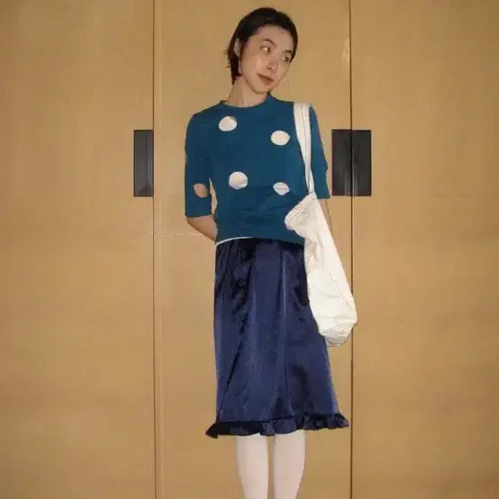 [BUNJANG] Majoné Frill Layered Midi Skirt / (새상품, 택O) 마조네 프릴 레이어드 미디스커트