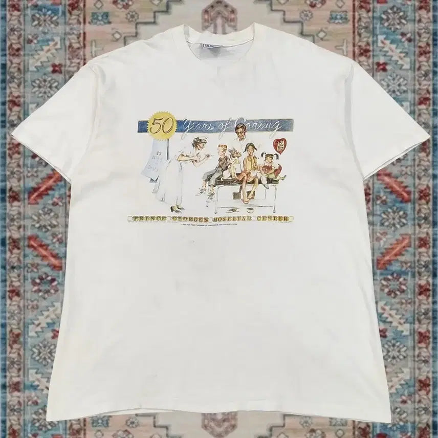 [BUNJANG] 90s Made in USA All Sport Prince George's Hospital 50th Anniversary T-Shirt XL / 90s Made in USA All SPORT 병원 50주년 기념 티셔츠