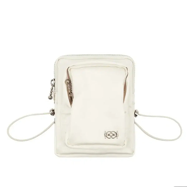[BUNJANG] Kijun Satin Mini Bag White / kijun 기준 새틴 미니백
