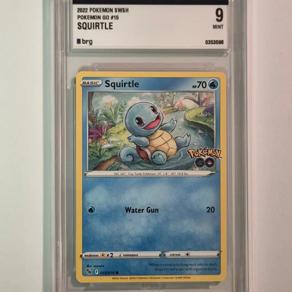[BUNJANG] Pokemon Go Squirtle Graded Card (North America) / [북미] [brg 9등급 포켓몬고 꼬부기]
