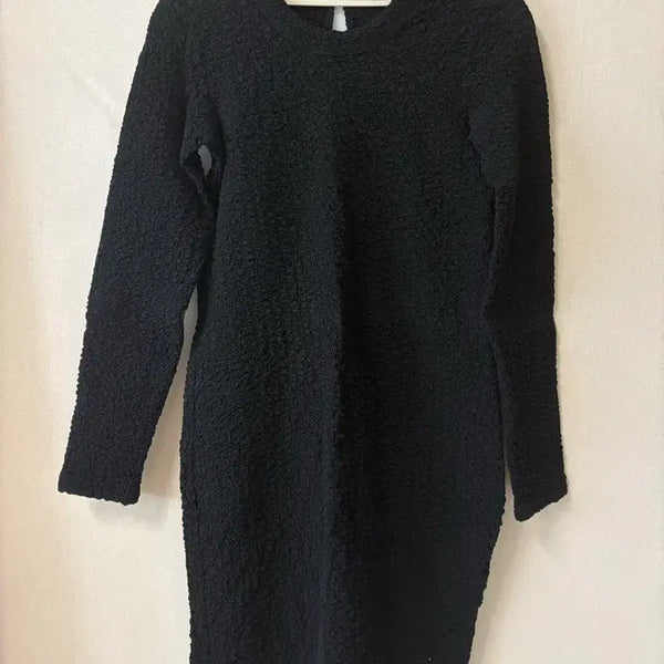 [BUNJANG] Arket Black Textured Mini Dress Size 36 / Arket 아르켓 블랙 텍스처 미니 원피스 36 사이즈