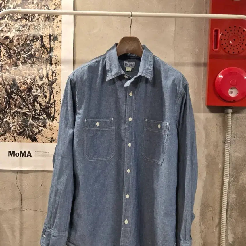 [BUNJANG] Noxstock Chambray Shirt Men's 100 / 녹스톡 샴브레이 셔츠 남성100
