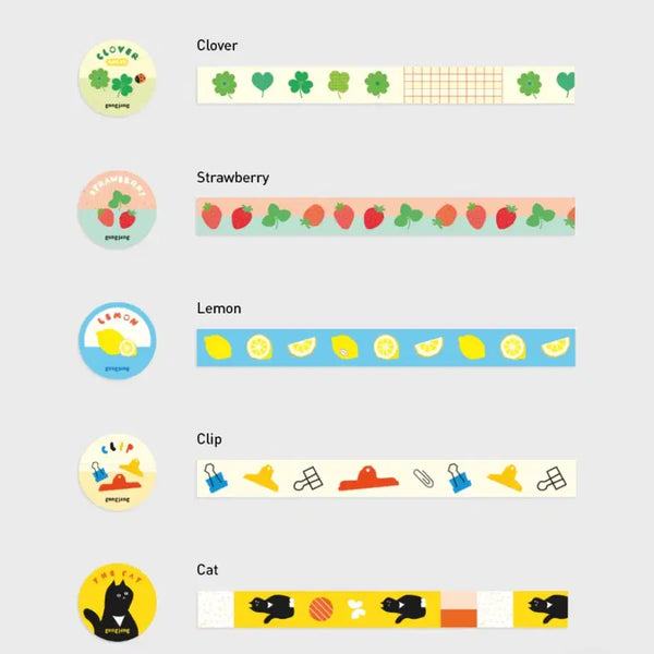 [BUNJANG] Lemon Factory Masking Tape / 공장 레몬 마스킹테이프