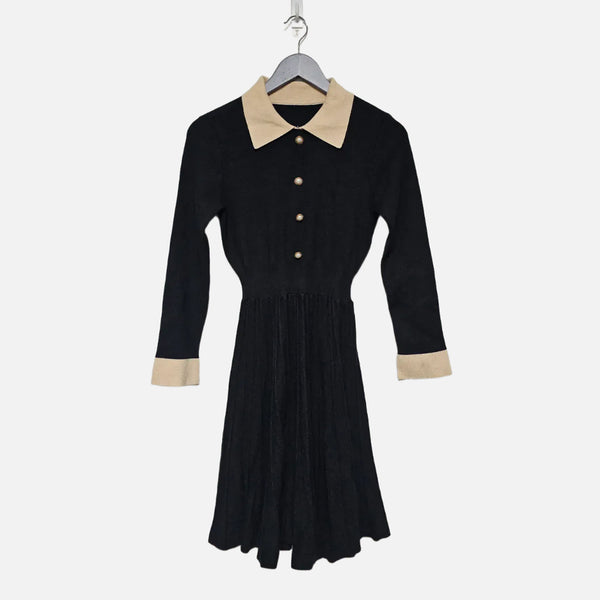 [BUNJANG] Atelier Nine Pearl Button Knit Dress / 아뜰리에 나인 진주버튼 니트 원피스