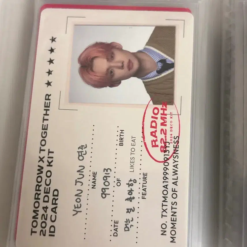 [BUNJANG] TXT Yeonjun Deco Kit Photocard / 연준 데코키트 포카