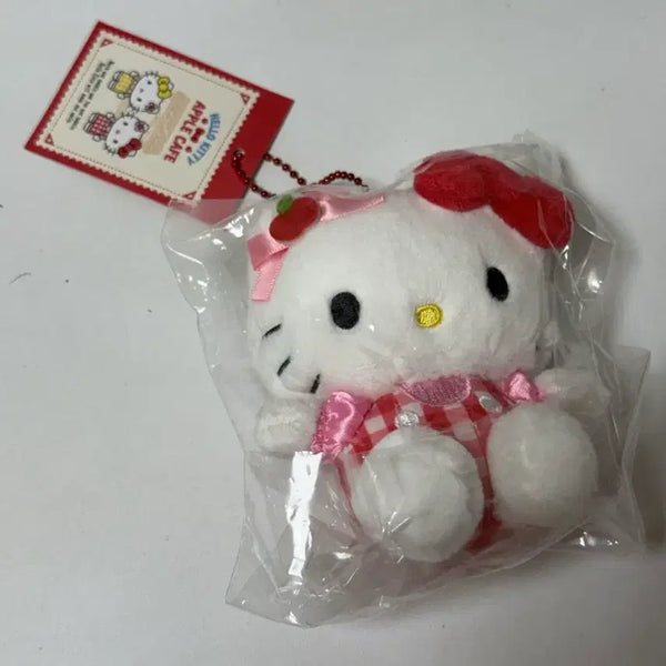 [BUNJANG] Hello Kitty Apple Cafe Mascot Red Keyring / 헬로키티 애플카페 마스코트 레드 키링 팔아요