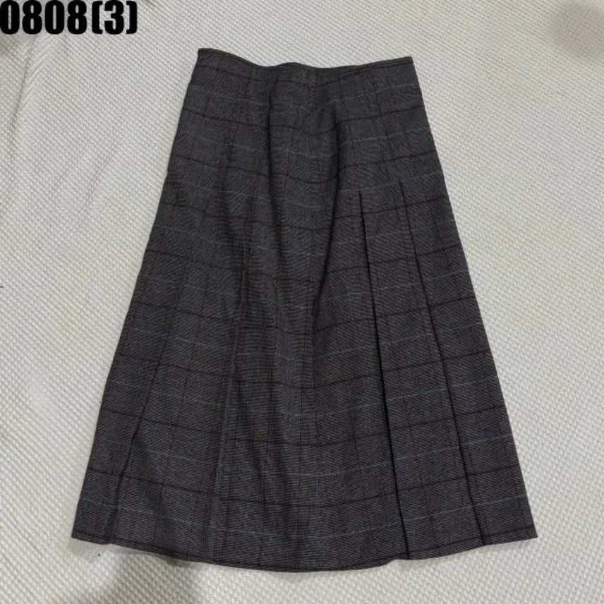 [BUNJANG] Checked Pattern Flare Midi Skirt / it 체크 패턴 플레어 스커트 67-88 8/8