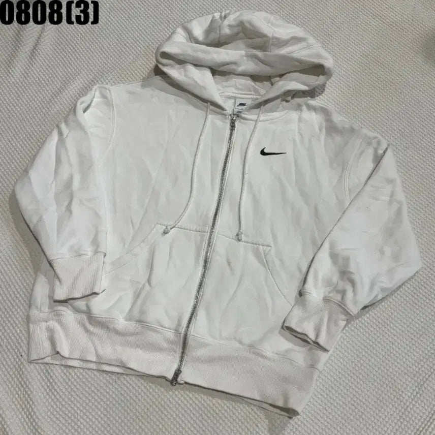 [BUNJANG] Nike Hooded Zip-Up Jacket White L / 나이키 후드 집업 화이트 L 8/8