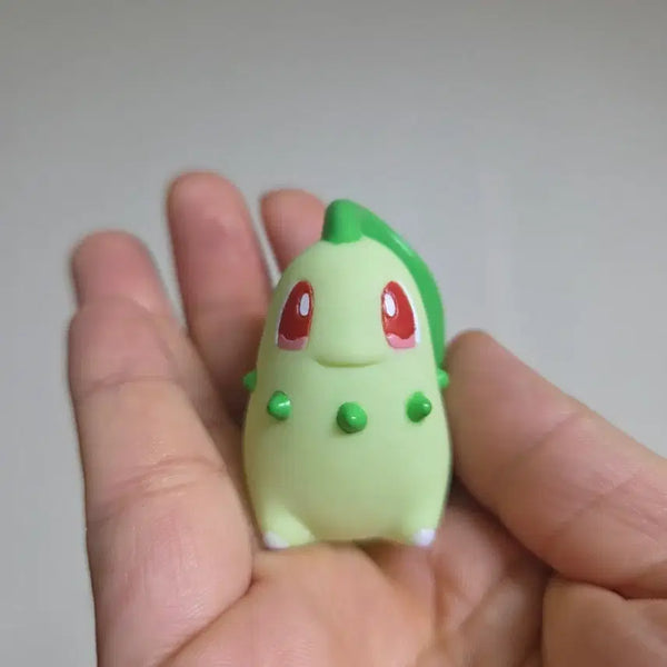 [BUNJANG] Vintage Pokemon Chikorita Finger Puppet / 피규어 인형 토이 굿즈 고전 만화 소품 빈티지 소품 포켓몬스터 손가락 치코리타