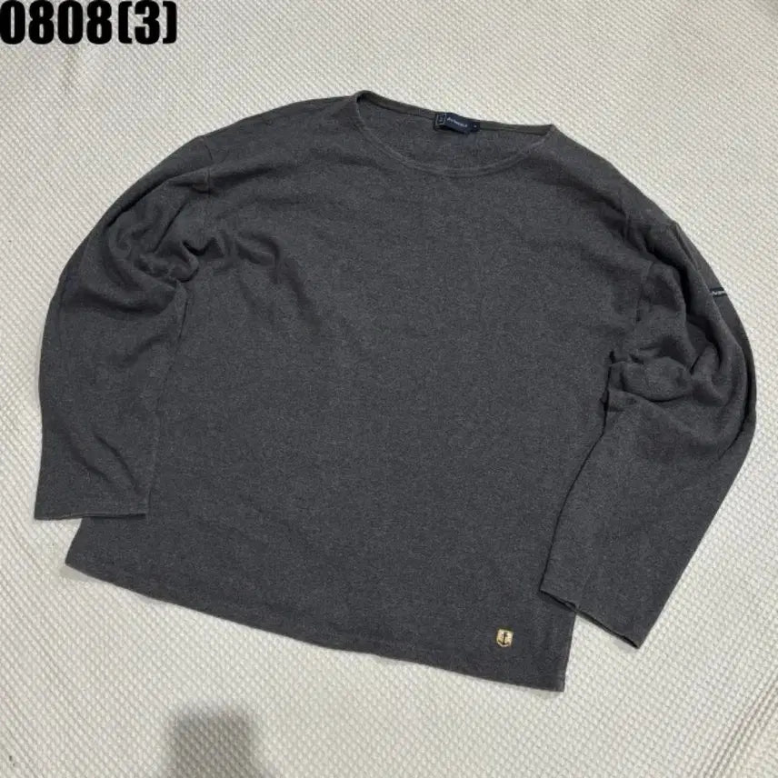 [BUNJANG] Anchor Embroidered Sweatshirt Dark Grey Size 4 / 맨투맨 티셔츠 다크 그레이 4 8/8
