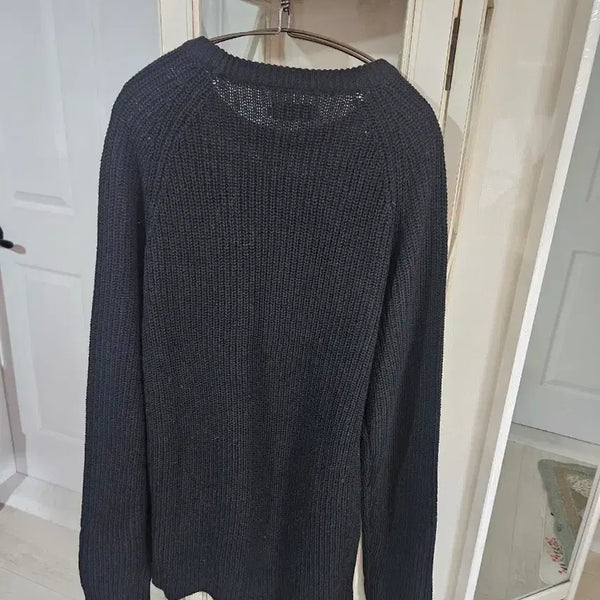 [BUNJANG] Round Neck Knit - Black / 블랙 새상품 라운드넥 니트