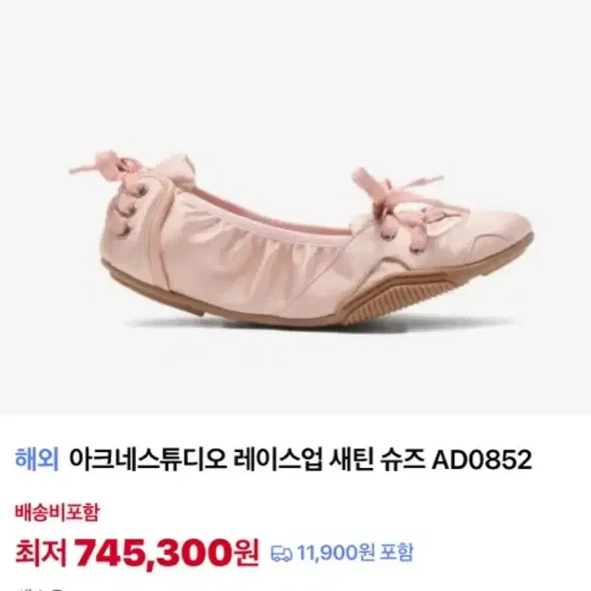 [BUNJANG] Acne Studios Lace-Up Satin Shoes Balletcore / 아크네스튜디오 레이스업 새틴 슈즈 발레코어