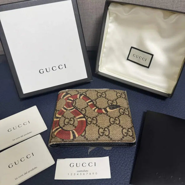 [BUNJANG] Gucci Kingsnake Bifold Wallet Full Set / 구찌 킹스네이크 반지갑 풀구성