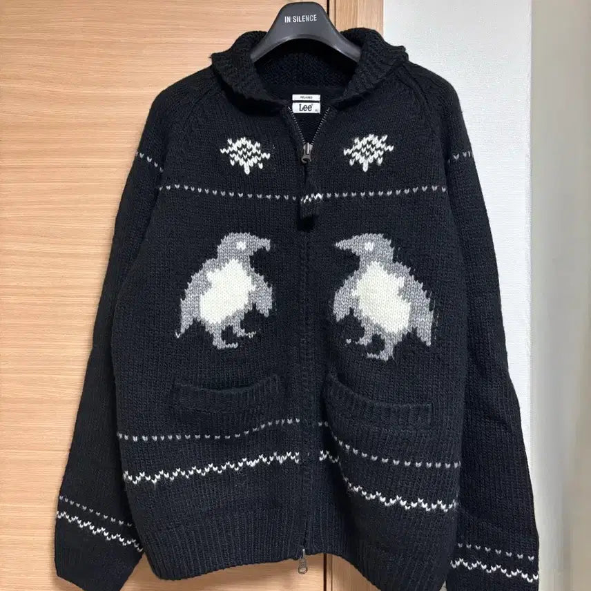 [BUNJANG] Lee Koychan Zip-Up Cardigan Black XL / 리 코위찬 집업 가디건 블랙 xl