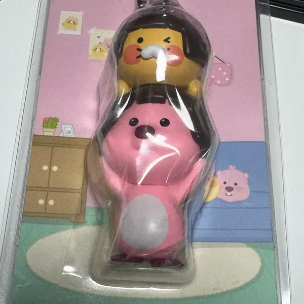 [BUNJANG] Kakao Friends Zanmang Lucy x Chunsik Keyring / 카카오프렌즈 잔망루피 x 춘식이 키링 (새상품)
