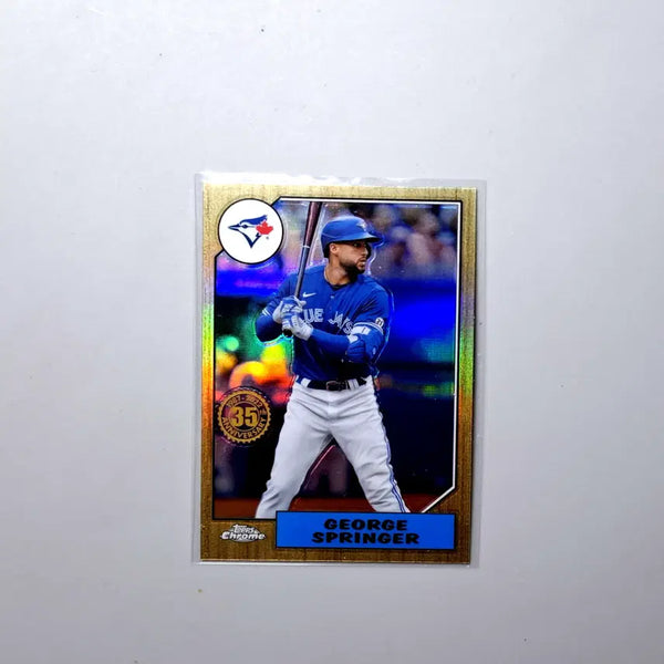 [BUNJANG] Jorge Springer 1987 Refractor 2022 Topps Chrome Baseball Card / MLB 호르헤 스프링어 1987 리플렉터 2022 탑스크롬