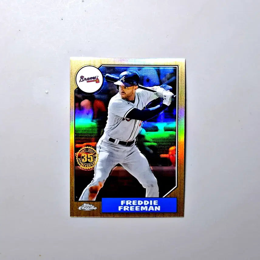 [BUNJANG] MLB Freddie Freeman 1987 Refractor 2022 Topps Chrome LA Dodgers / MLB 프레디 프리먼 1987 리플렉터 2022 탑스크롬 LA다저스