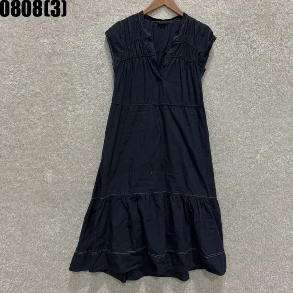 [BUNJANG] Sisley Black Midi Dress with Frill Detail / 시슬리 블랙 원피스 8/8