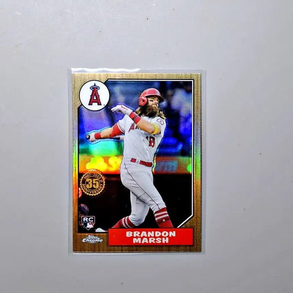 [BUNJANG] MLB Brandon Marsh Rookie 1987 Refractor 2022 Topps Chrome / MLB 브랜든 마쉬 루키 1987 리플렉터 2022 탑스크롬