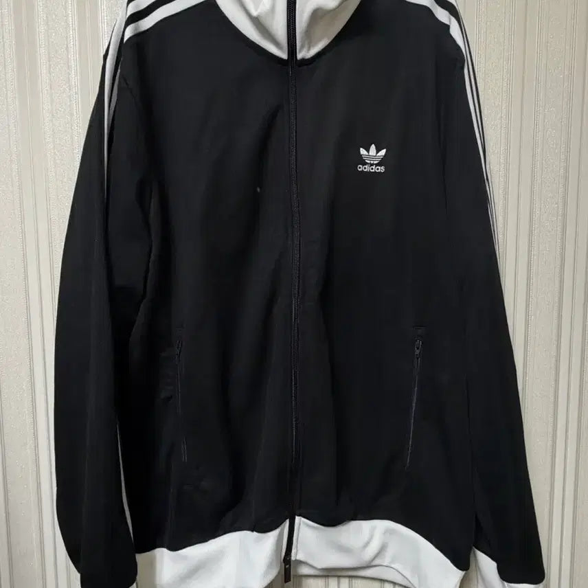 [BUNJANG] Adidas 3-Stripes Track Top Jersey Black / 아디다스 삼선 트랙탑 져지 블랙