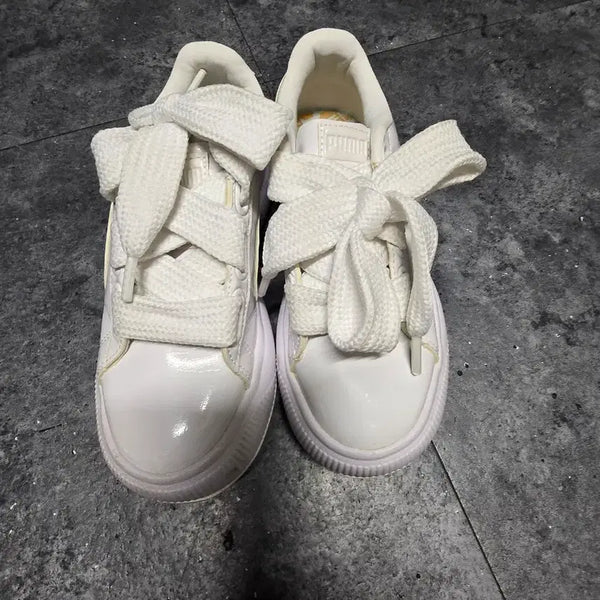 [BUNJANG] Puma Platform Sneakers White / 퓨마 플랫폼 스니커즈 화이트220