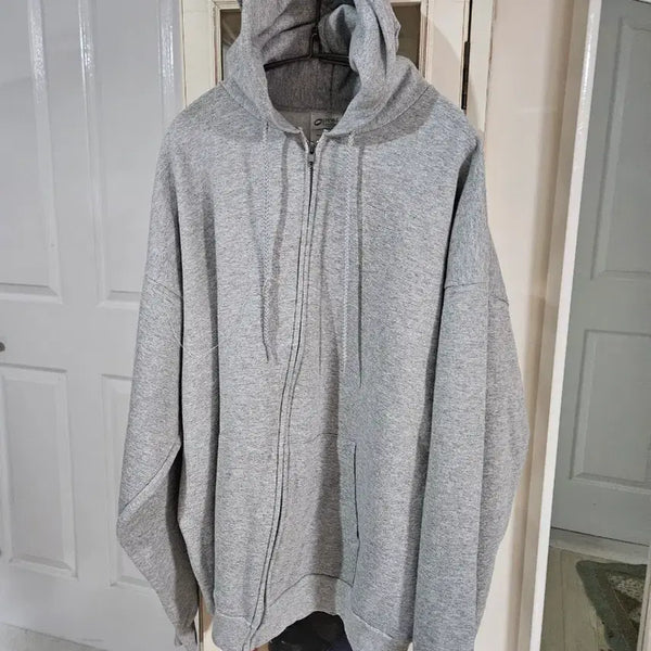 [BUNJANG] Gray Hoodie Zip-up / 그레이 후드집업