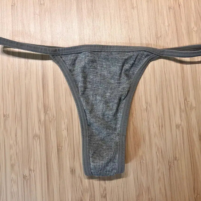 [BUNJANG] Grain Ribbed Briefs T-Shirt Grey / (중고) 그레인 골지 팬티 T