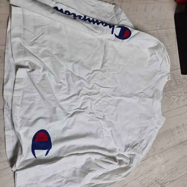 [BUNJANG] Champion Long Sleeve T-Shirt White L / 챔피온 긴팔 티셔츠 흰색 L