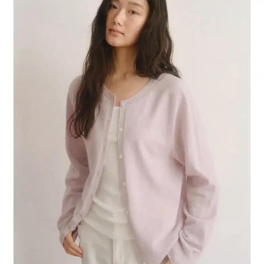 [BUNJANG] Venuet Ponz Cardigan Milky Grape / 베뉴엣 폰즈 가디건 밀키그레이프