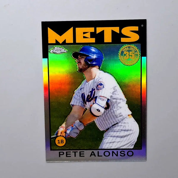 [BUNJANG] Pete Alonso 1986 Refractor 2021 Topps Chrome New York Mets Baseball Card / MLB 피트 알론소 1986 리플렉터 2021 탑스크롬 뉴욕메츠