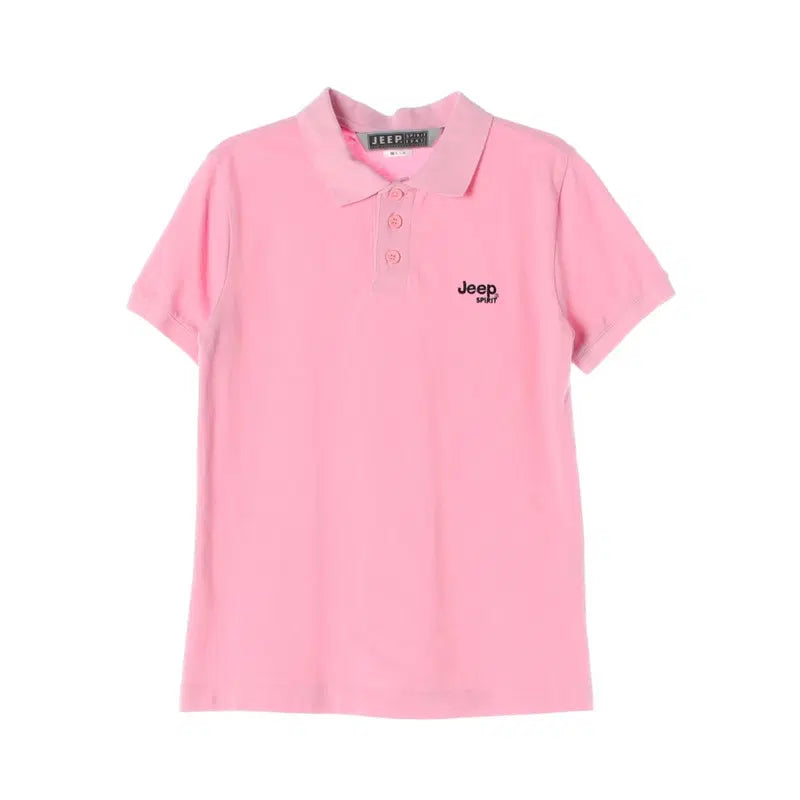 [BUNJANG] JEEP Mini Logo Pique Collar Short Sleeve T-shirt - Size S / JEEP 미니 로고 피케 카라 반팔티 S