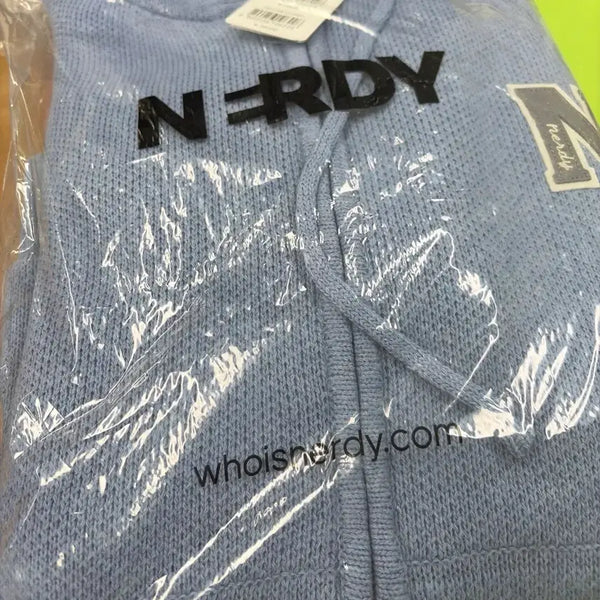 [BUNJANG] NERDY Zip-Up Knit M Blue / 널디 블루 집업 니트 m