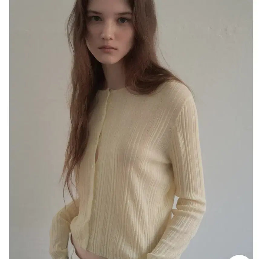 [BUNJANG] SITA Linen Yellow Cardigan / 씨타 -린넨 옐로우 가디건