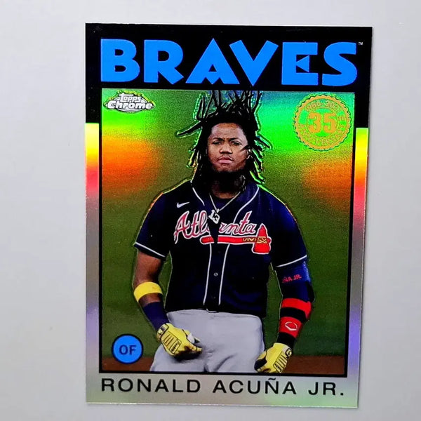 [BUNJANG] MLB Acuña Jr. 1986 Refractor 2021 Topps Chrome / MLB 아쿠냐 주니어 1986 리플렉터 2021년 탑스크롬