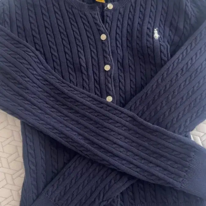 [BUNJANG] Polo Cable Knit Cardigan / 폴로 꽈배기 가디건 판매