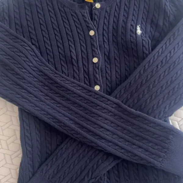 [BUNJANG] Polo Cable Knit Cardigan / 폴로 꽈배기 가디건 판매