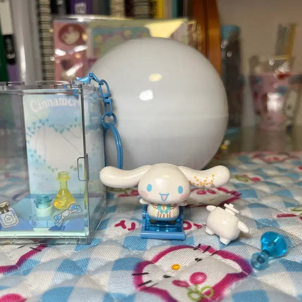 [BUNJANG] Sanrio Cinnamoroll Miniature Keyring Figure / 산리오 시나모롤 미니어처 키링 피규어
