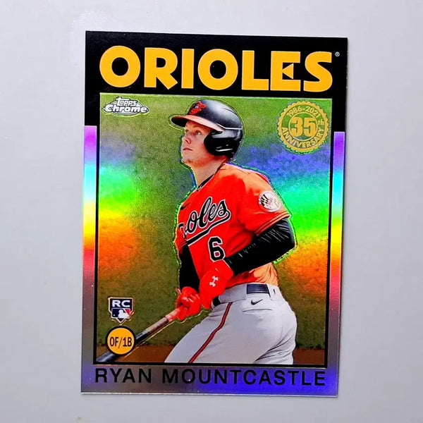 [BUNJANG] Mountcastle Rookie 1986 Refractor 2021 Topps Chrome Baltimore Orioles Baseball Card / MLB 라이언 마운트캐슬 루키 1986 리플렉터 2021 탑스크롬 볼티모어