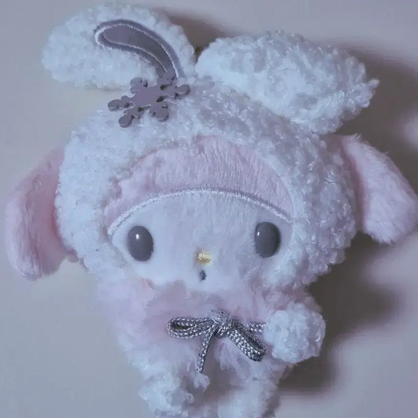 [BUNJANG] Sanrio My Melody Snow Rabbit Mascot Plush / 산리오 마이멜로디 눈토끼 마스코트 인형