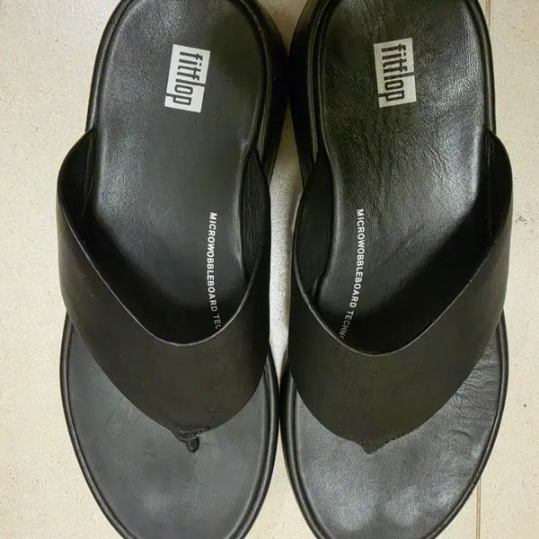 [BUNJANG] Fitflop Black Flip-Flops Sandals (US7, 245mm) / 핏플랍 블랙 쪼리(US7,245mm)