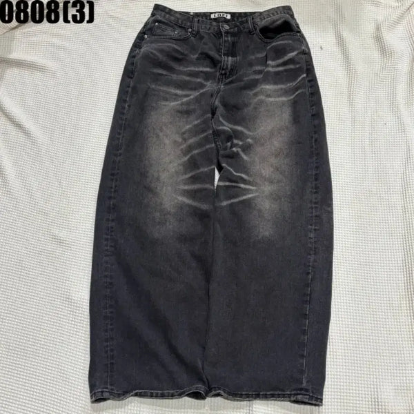 [BUNJANG] LOFI Wide Black Jeans XL / LOFI 와이드 청바지 블랙 XL 8/8