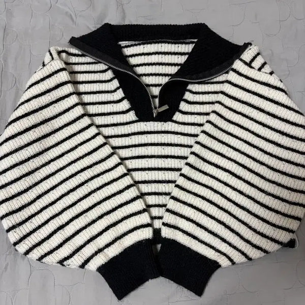 [BUNJANG] Cropped Knit Sweater / 크롭 니트