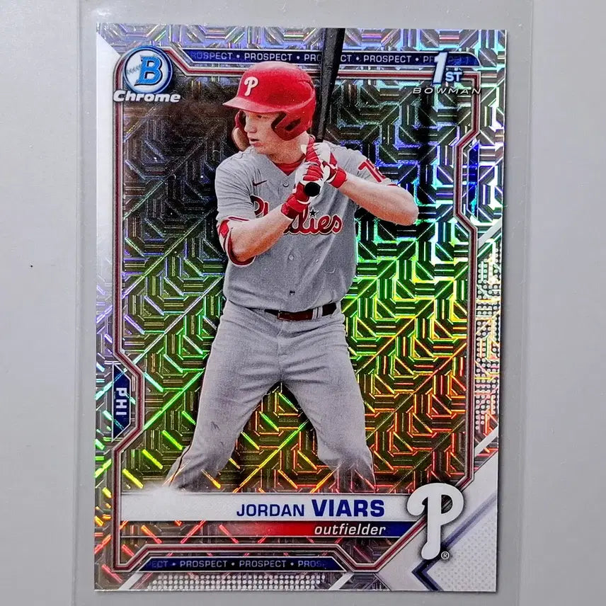 [BUNJANG] MLB Jordan Viaas Bowman Chrome Prospect Refractor Asia Exclusive 2021 / MLB 조던 비아스 퍼스트 모조 리플렉터 아시아한정 2021 보우먼크롬 유망주