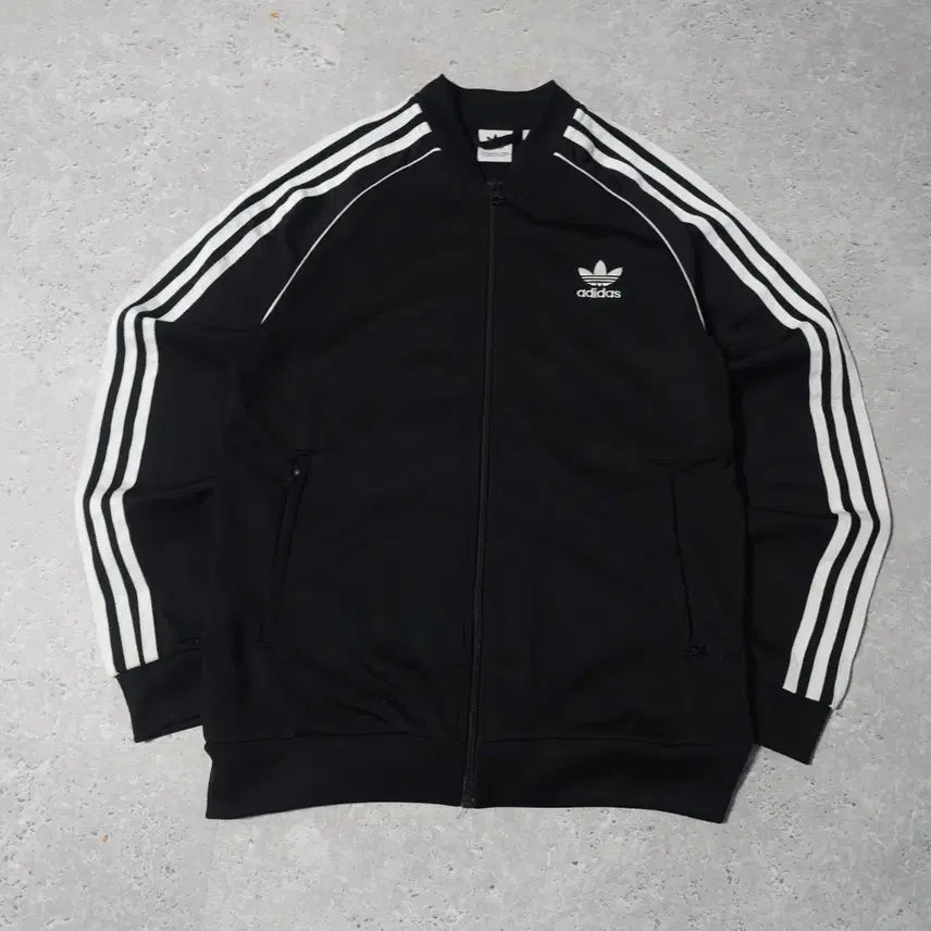 [BUNJANG] Adidas Superstar Track Jacket Black / 아디다스 삼선 슈퍼스타 블랙 트레이닝 져지 자켓