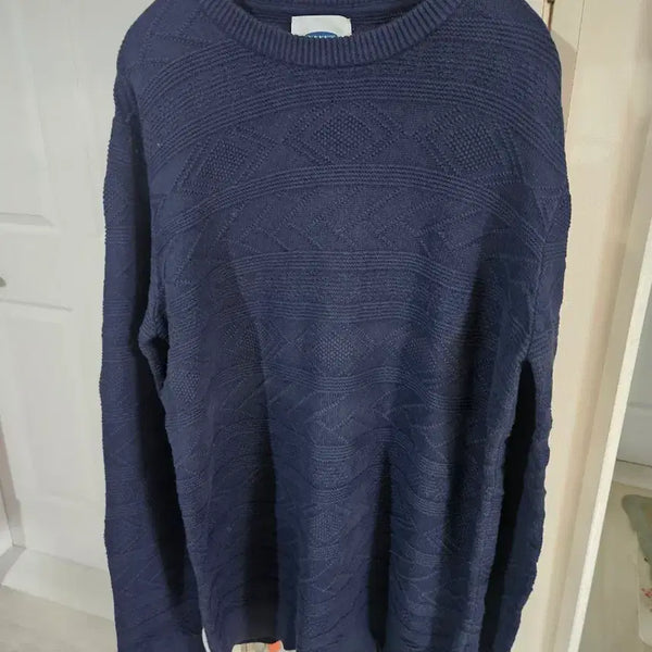 [BUNJANG] Old Navy Navy Pattern Knit Sweater / 올드네이비 네이비 패턴 니트