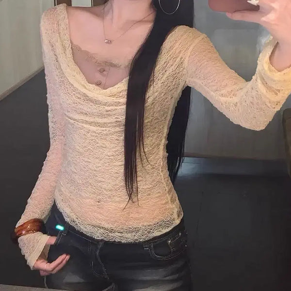[BUNJANG] Mesh Tank Top Set / 옷장정리처분 망사나시반팔