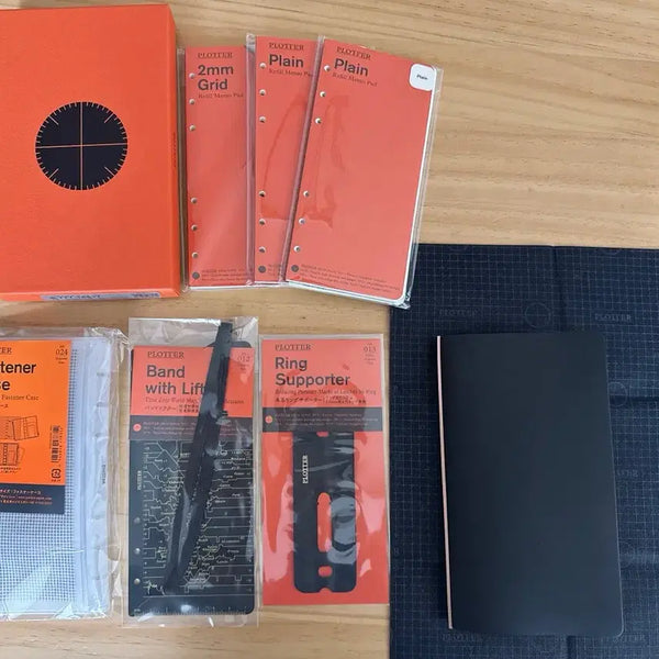[BUNJANG] Ploter Risico Narrow Size Diary (Black) / (마지막가격)플로터 리스시오 내로우 사이즈(블랙)다이어리