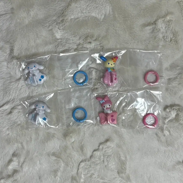 [BUNJANG] Sanrio Characters Keyring Hanger Bundle Set My Melody Cinnamoroll Usahana / 산리오 캐릭터즈 키링 행거 일괄 양도 폰걸이 가챠 마이멜로디 시나모롤 우사하나