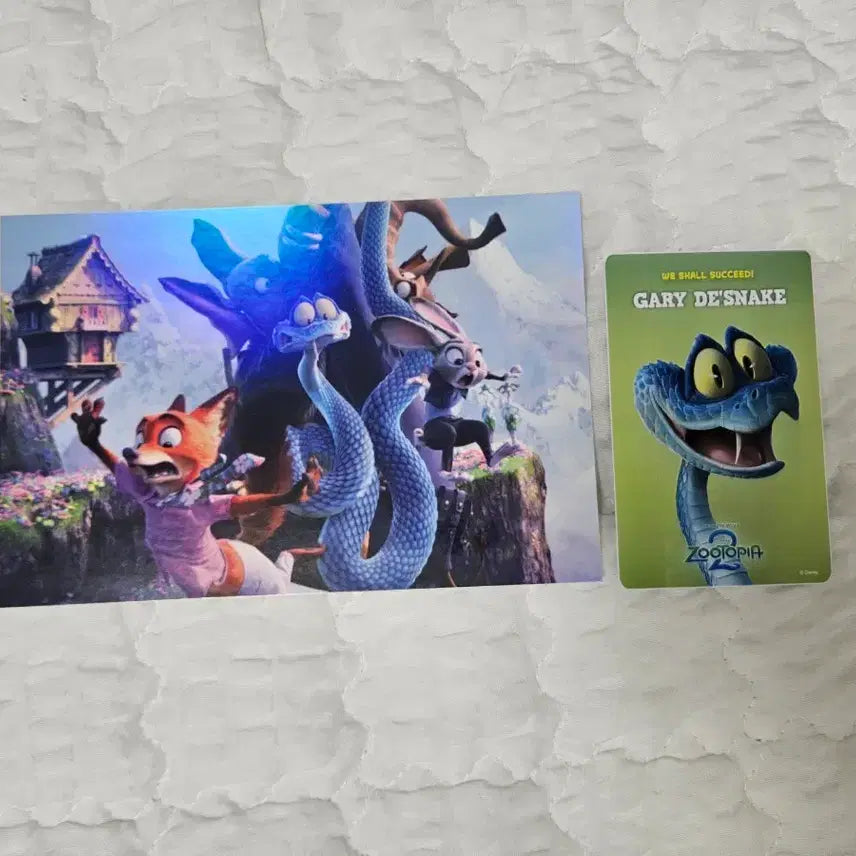 [BUNJANG] Zootopia 2 Gary the Snake Card Bundle / 주토피아2 엽서, 게리 더 스네이크 카드 일괄 판매