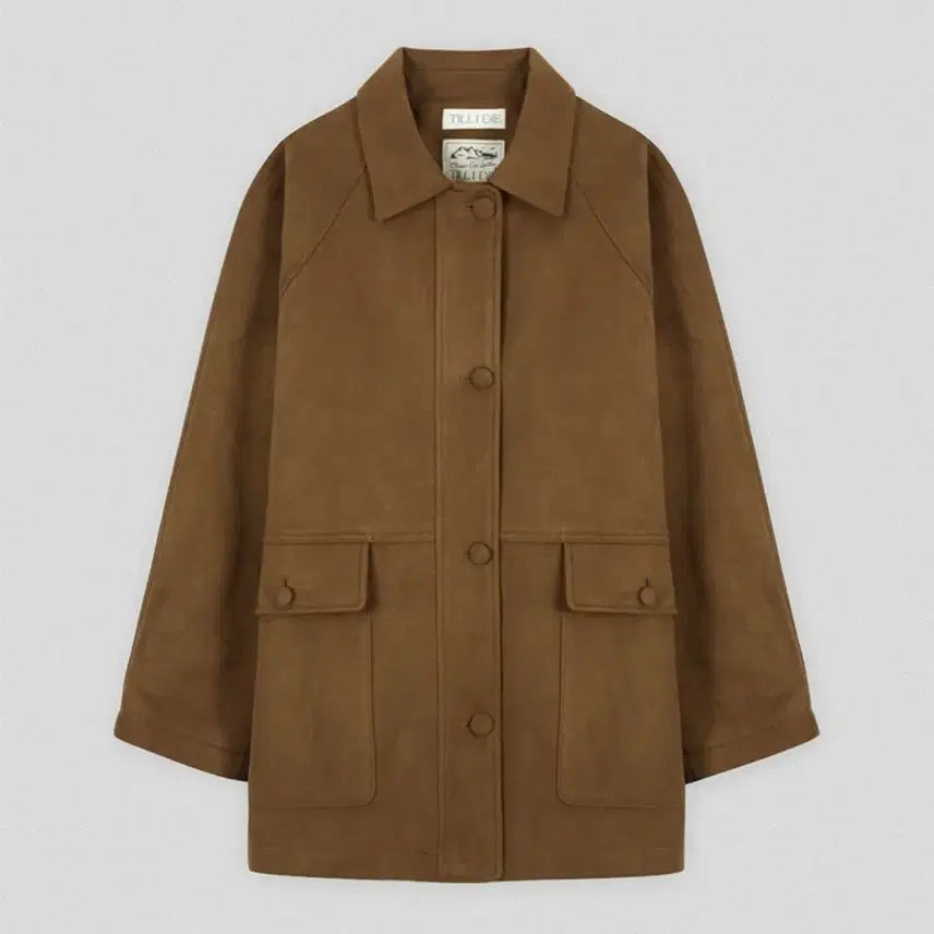 [BUNJANG] TILLIDAI Single Suede Half Jacket Camel / 새상품 틸아이다이 싱글 스웨이드 하프자켓 카멜